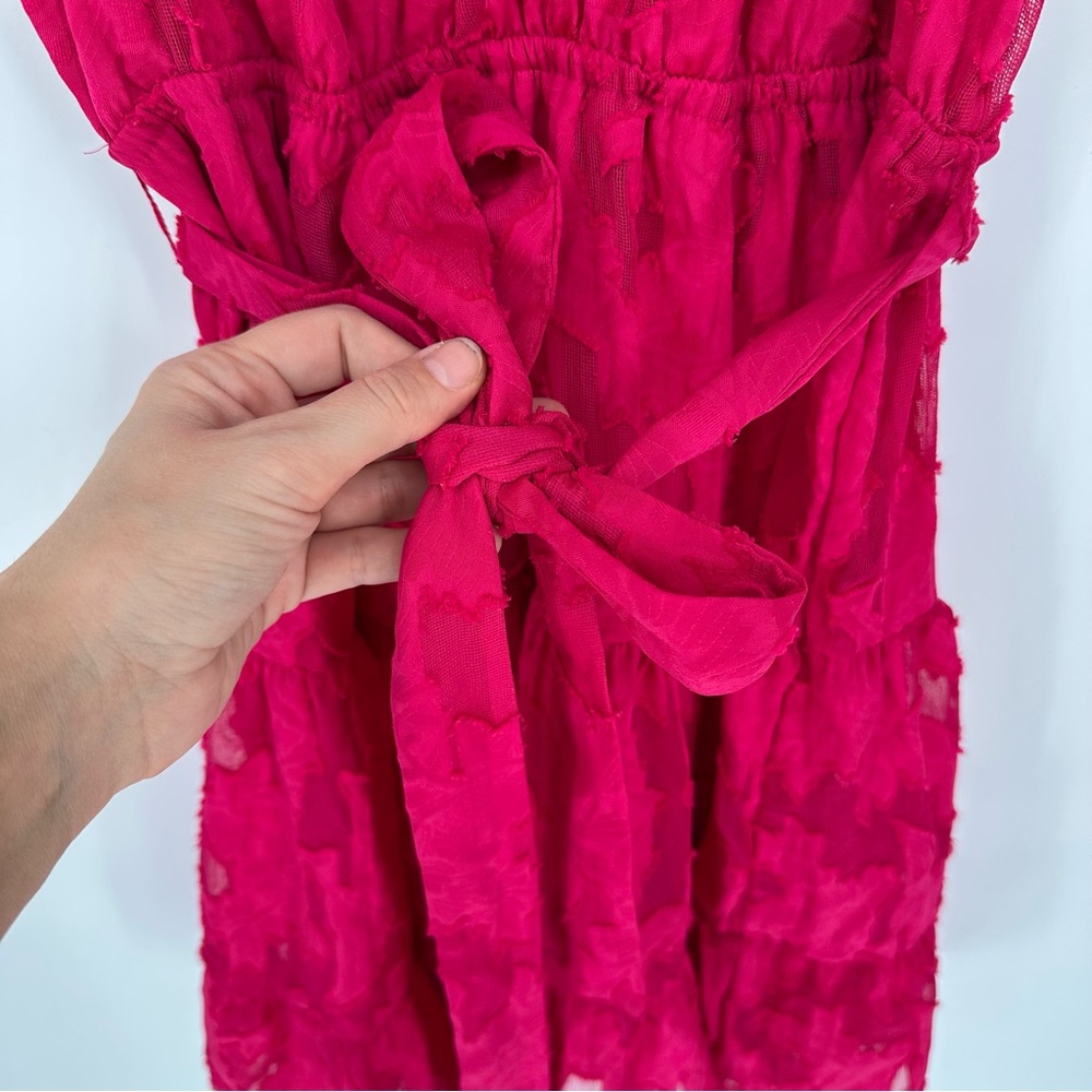 Simply Vera Vera Wang Smocked Neck Day Dress, Pink, Medium - Picture 11 of 13